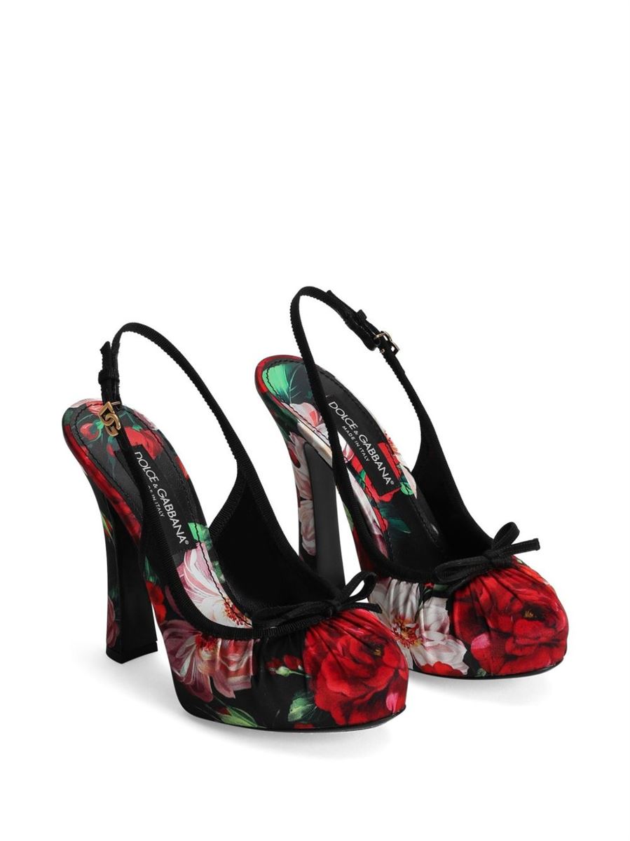 FLORAL-PRINT PUMPS-DOLCE & GABBANA-Verso