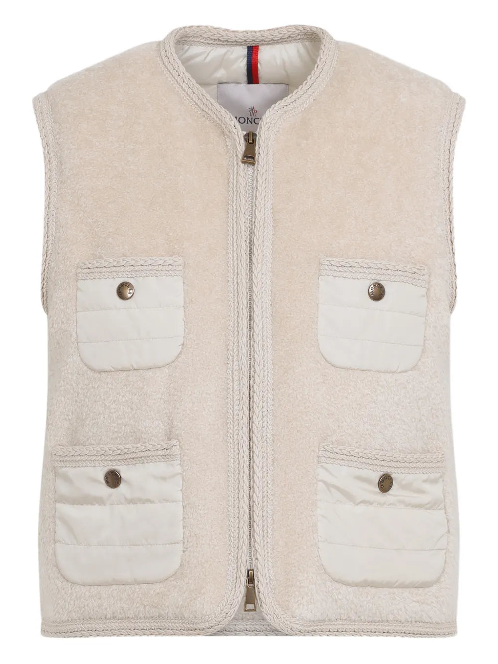 Front-pocket zip-up gilet-MONCLER-Verso