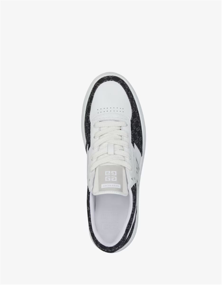 G MOVE SNEAKERS IN LEATHER AND MONOGRAM 72 DENIM - GIVENCHY - Verso