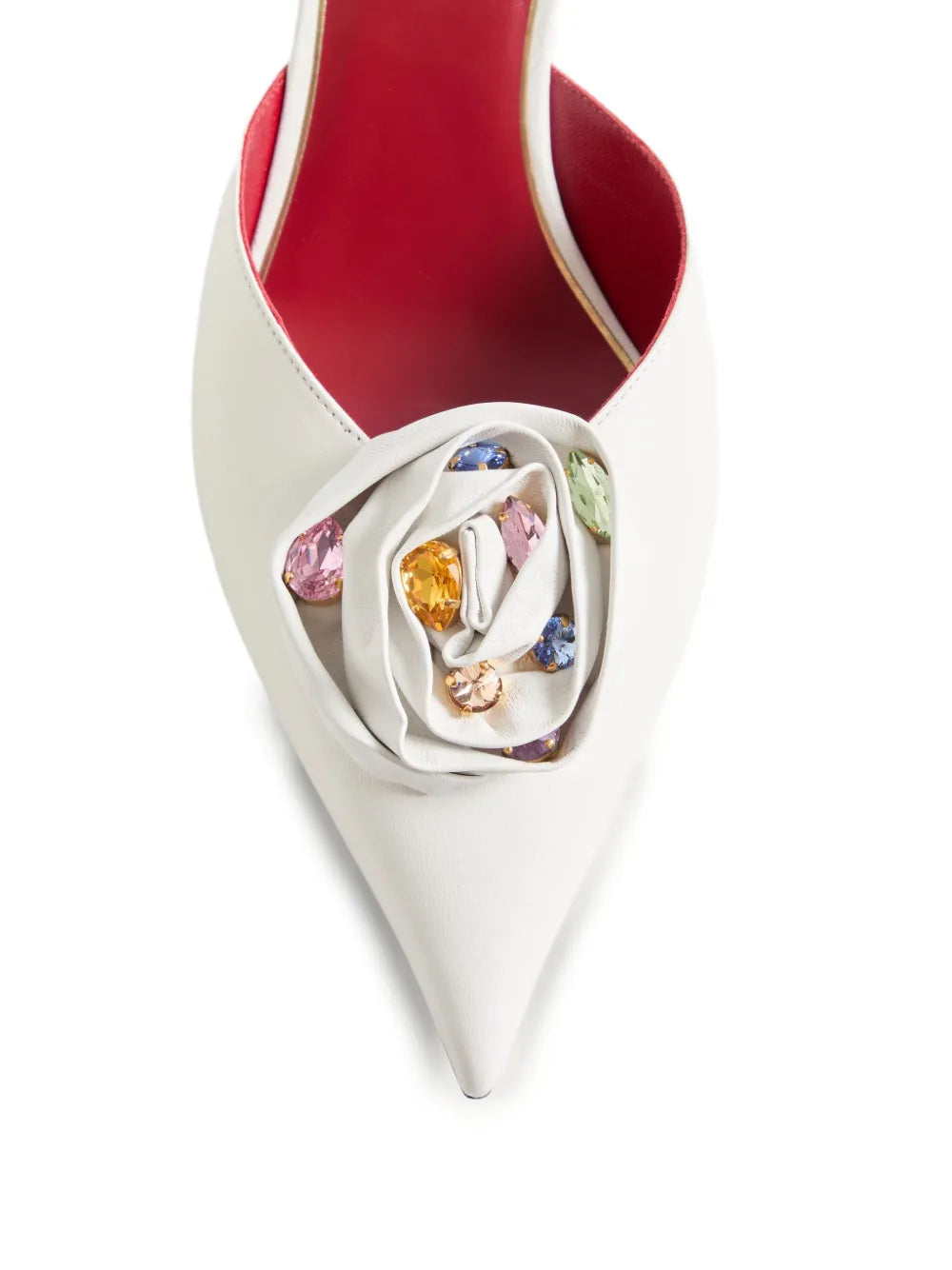 Garavani 55mm drip rose leather mules-VALENTINO-Verso