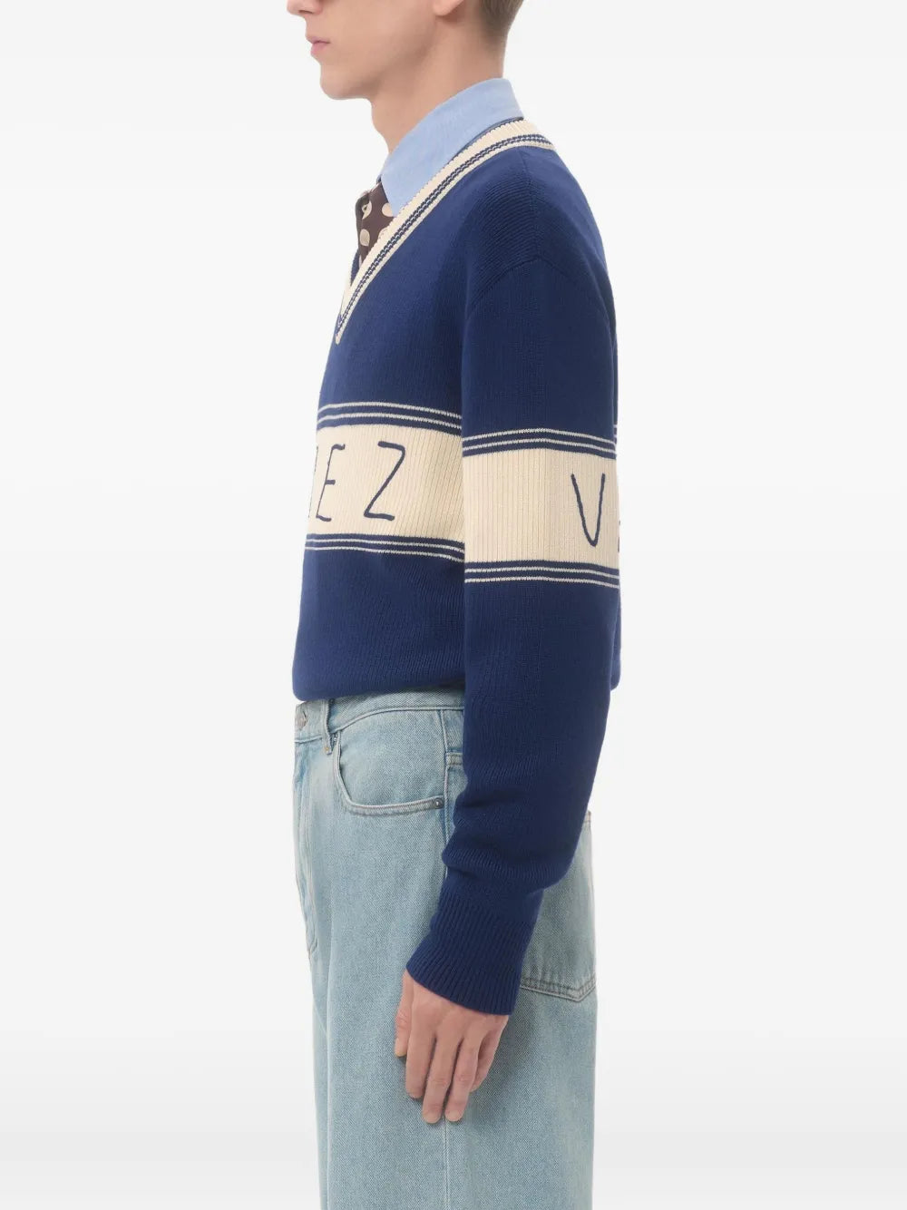 Garavani chez-jacquard sweater-VALENTINO-Verso