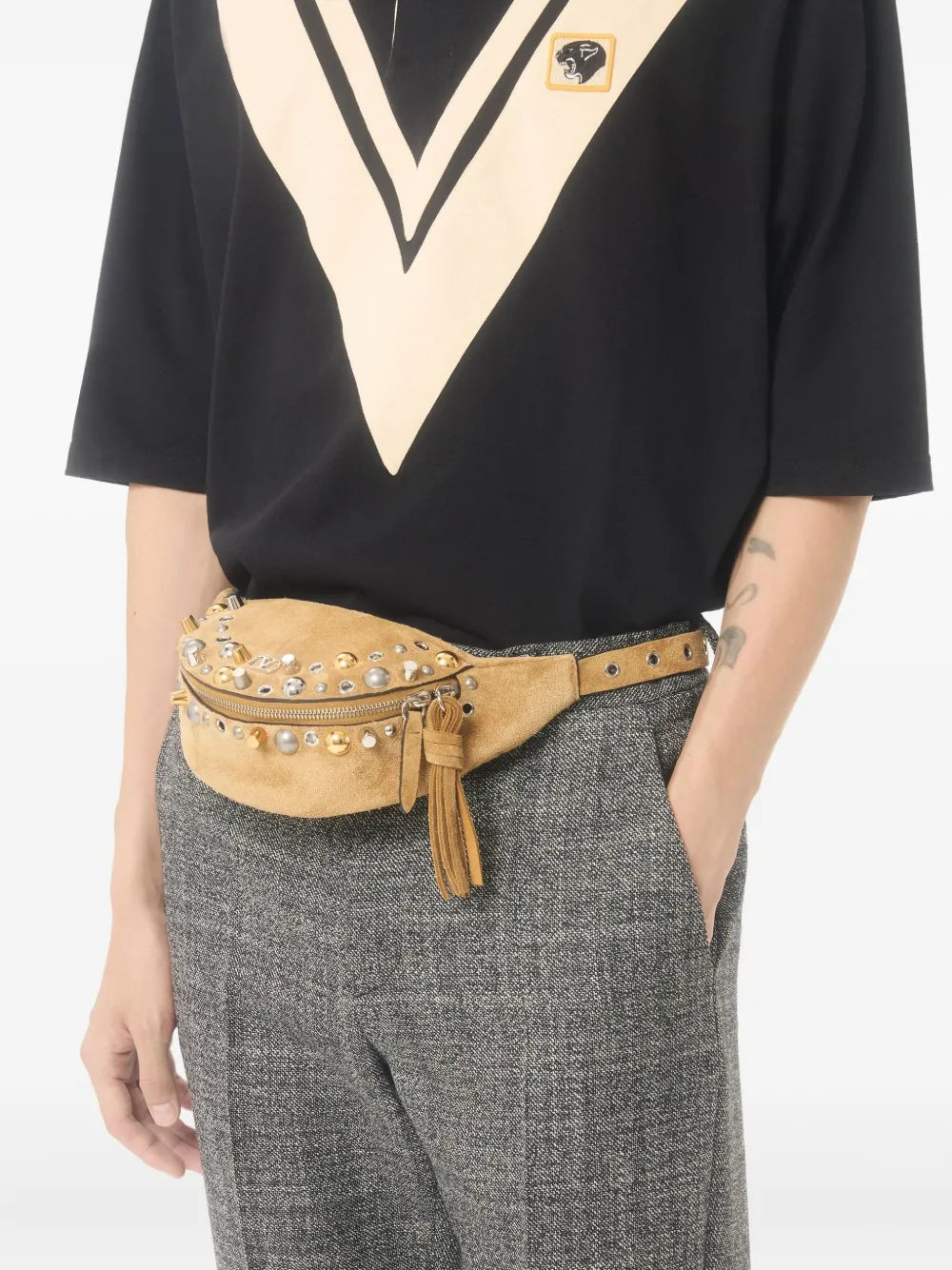 Garavani embroidered polo shirt-VALENTINO-Verso
