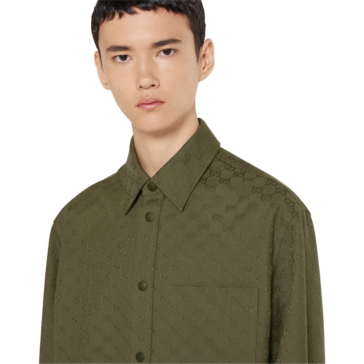 GG CANVAS SHIRT-GUCCI-Verso