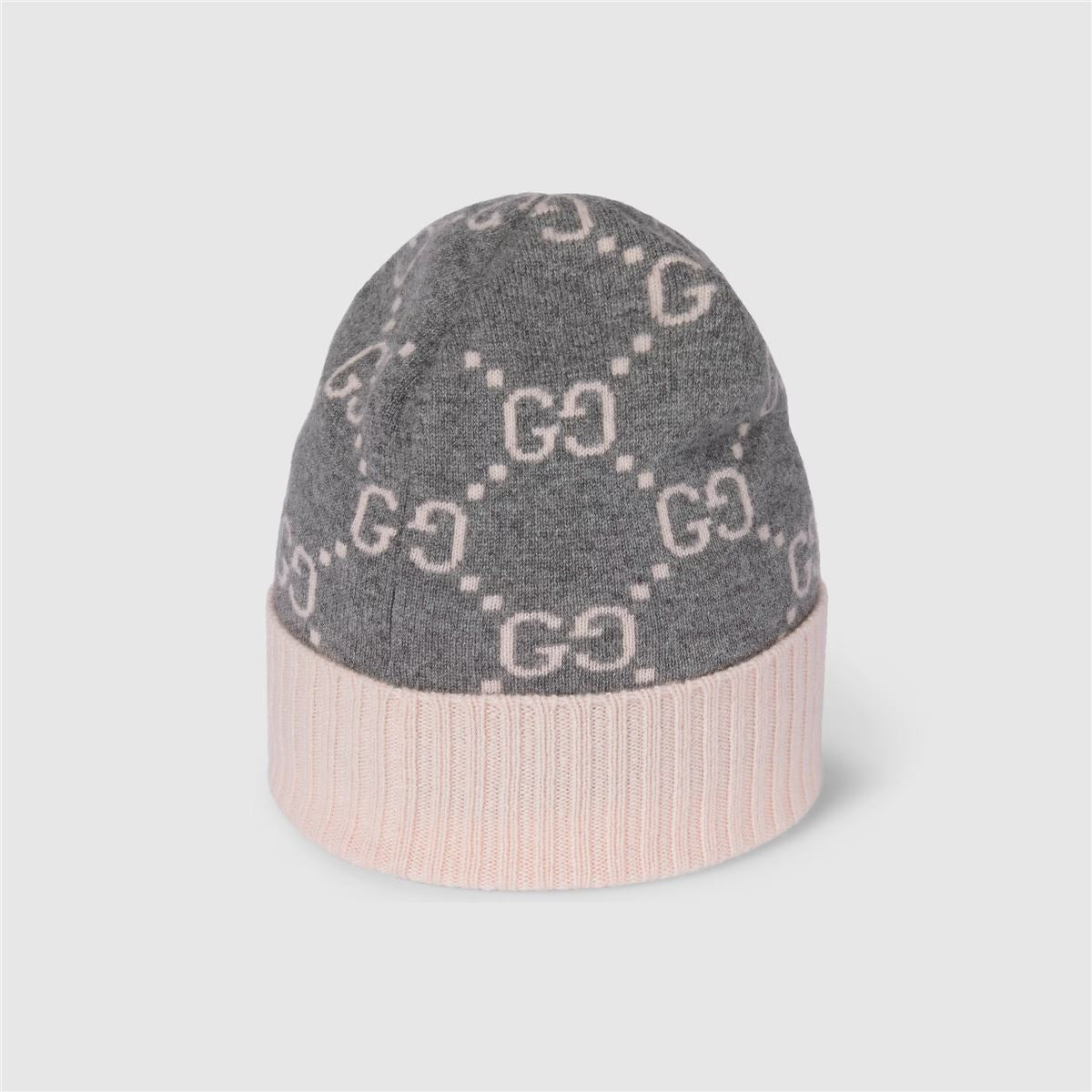 GG Cashmere Jacquard Hat-GUCCI-Verso