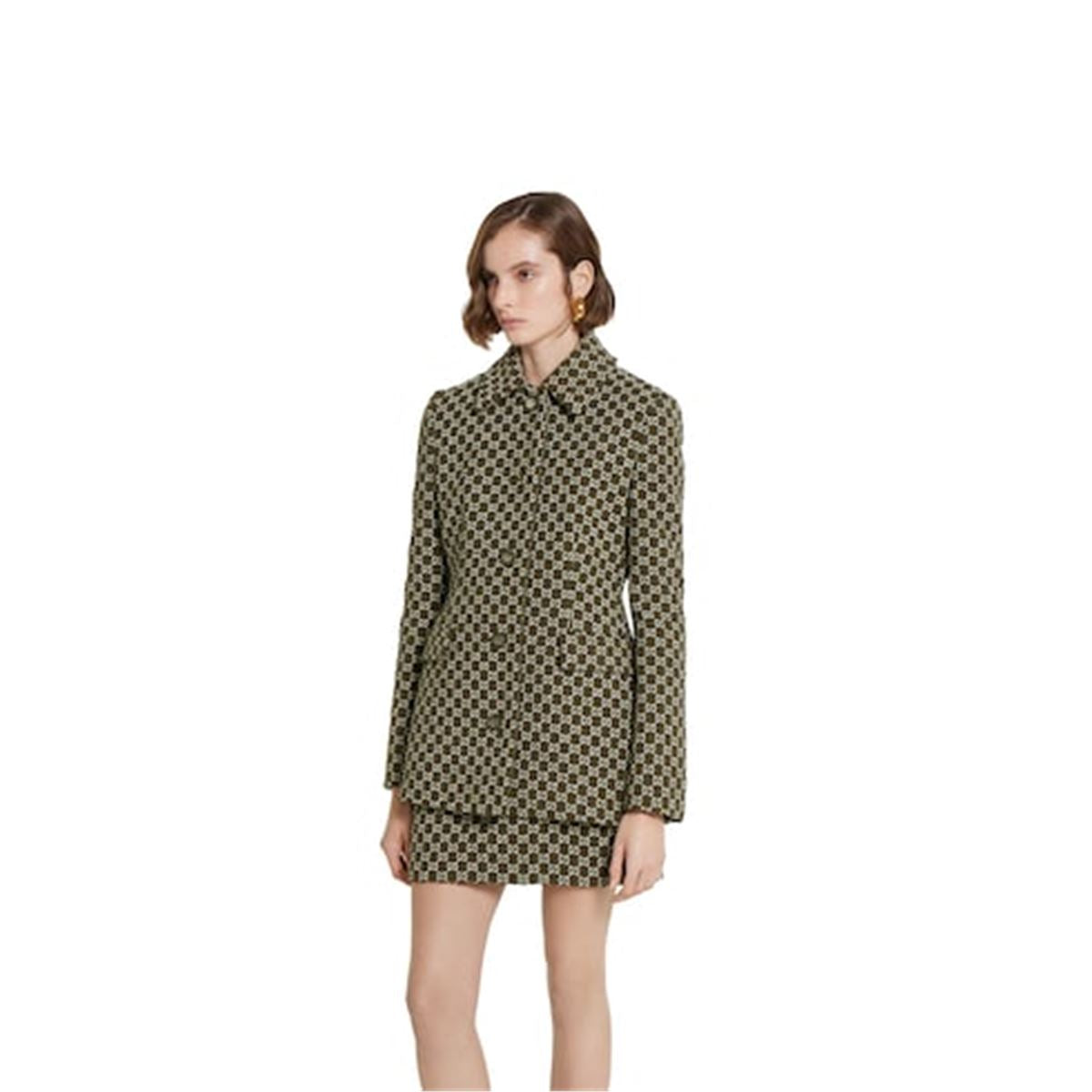 gg cotton bouclé jacket-GUCCI-Verso