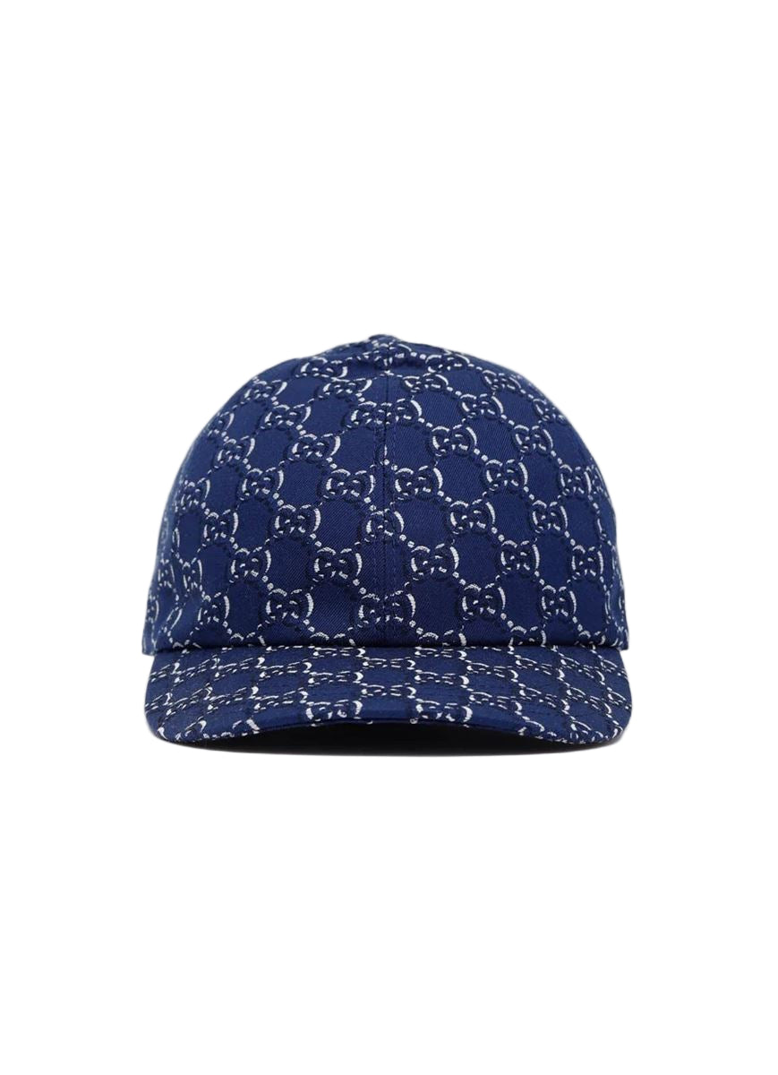 GG Jacquard Canvas Baseball Hat-GUCCI-Verso