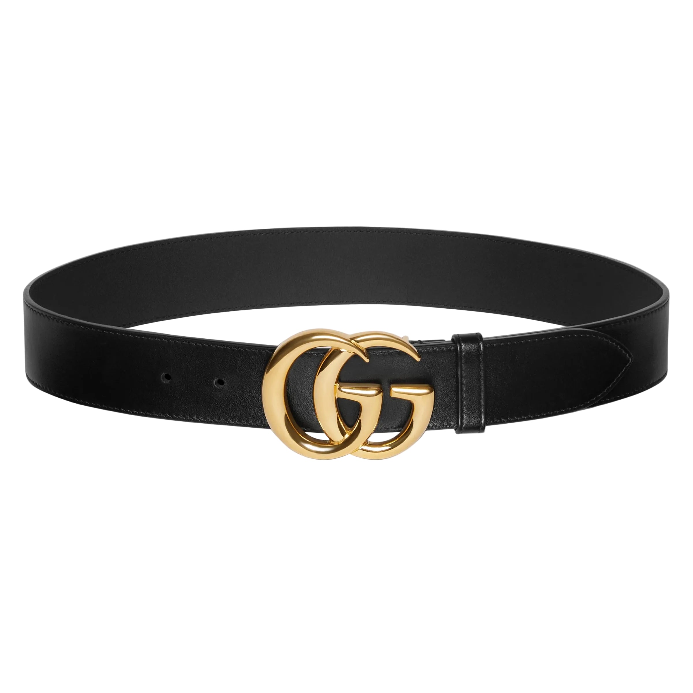 GG Marmont Wide Belt with Shiny Buckle