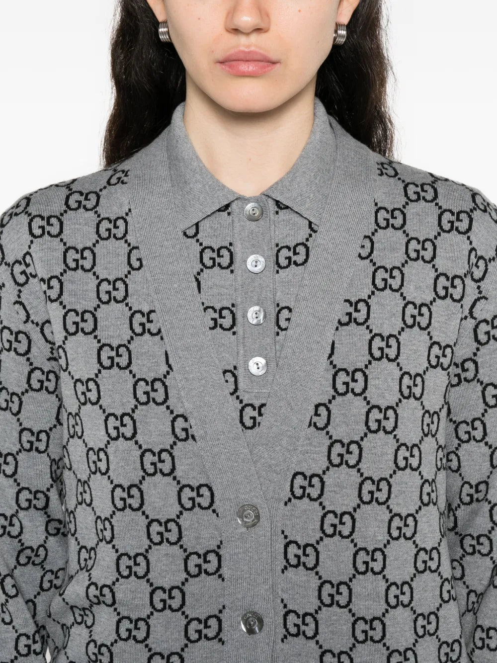 GG-monogram Cardigan-GUCCI-Verso