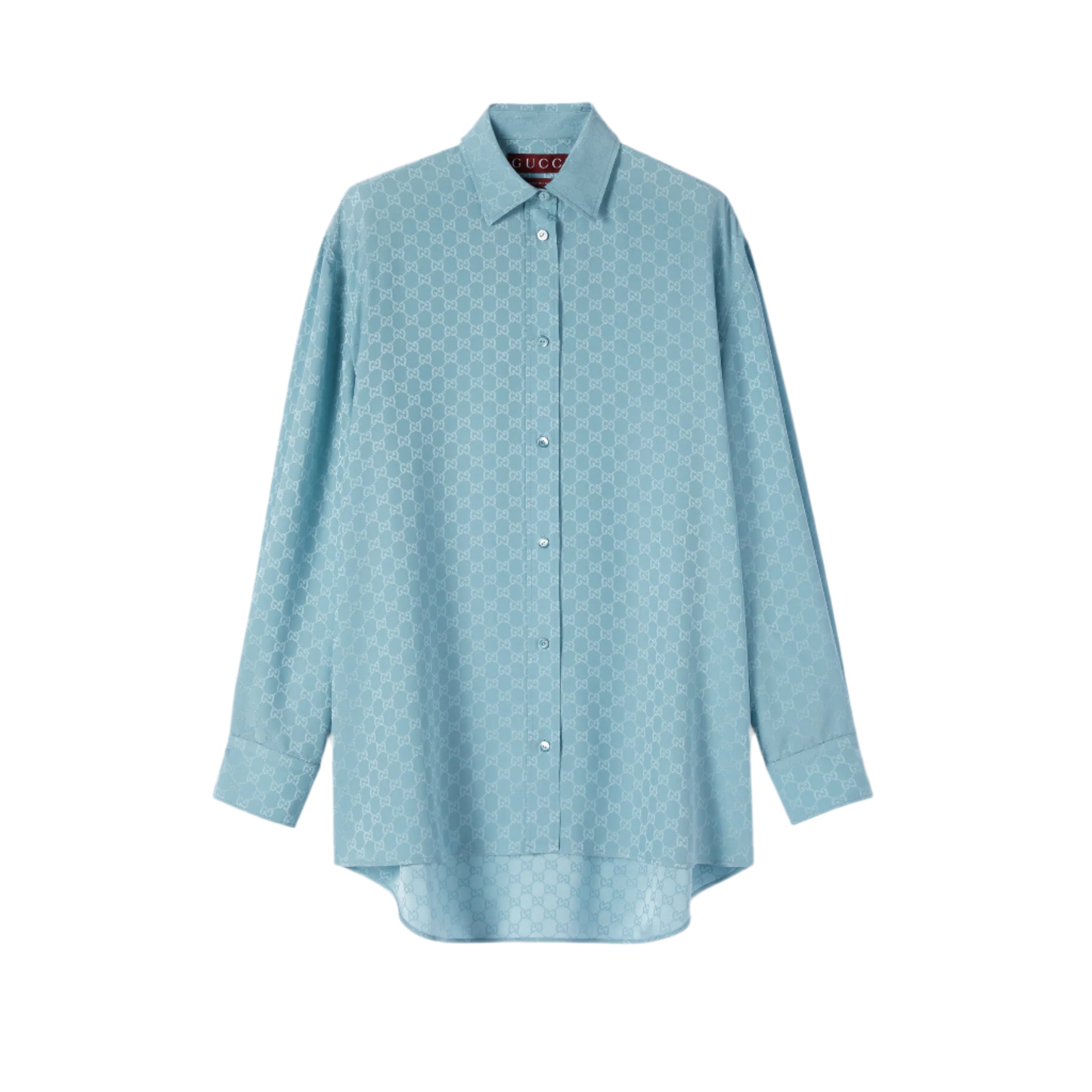 GG SILK JACQUARD OVERSIZE SHIRT-GUCCI-Verso
