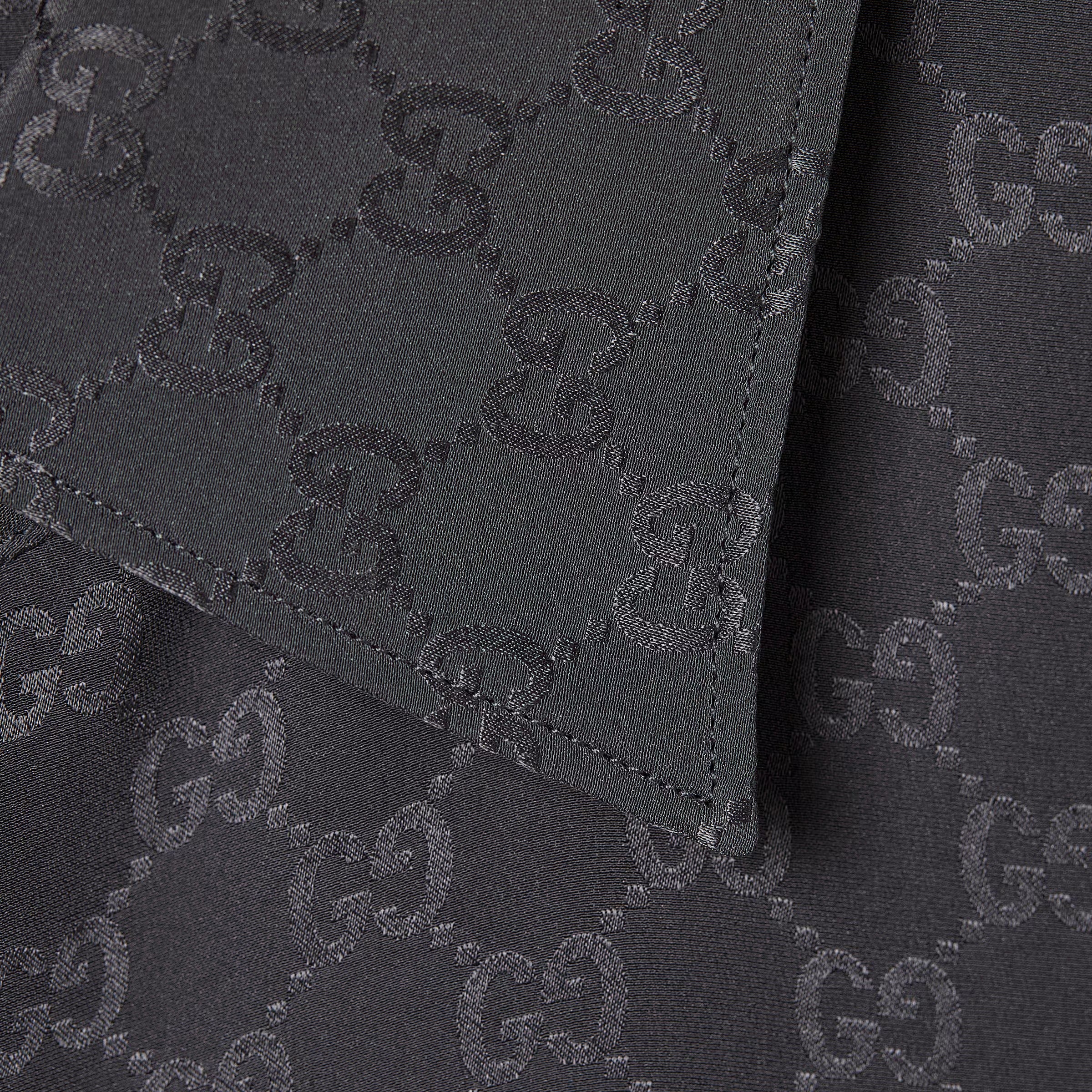 Gg silk jacquard shirt