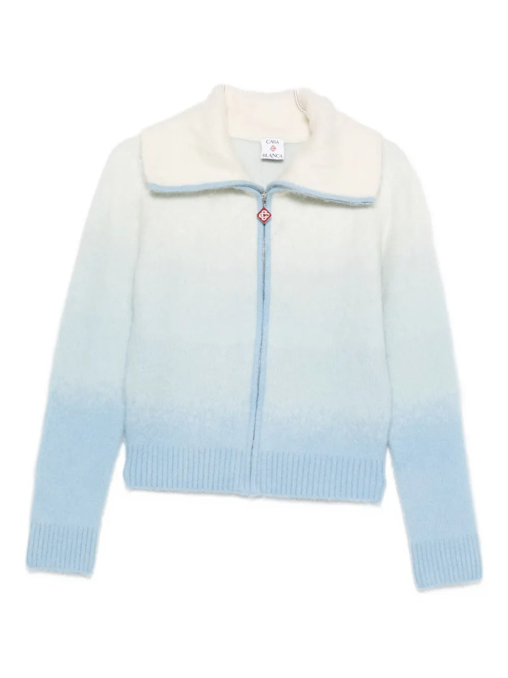 Gradient zip-up cardigan-CASABLANCA-Verso