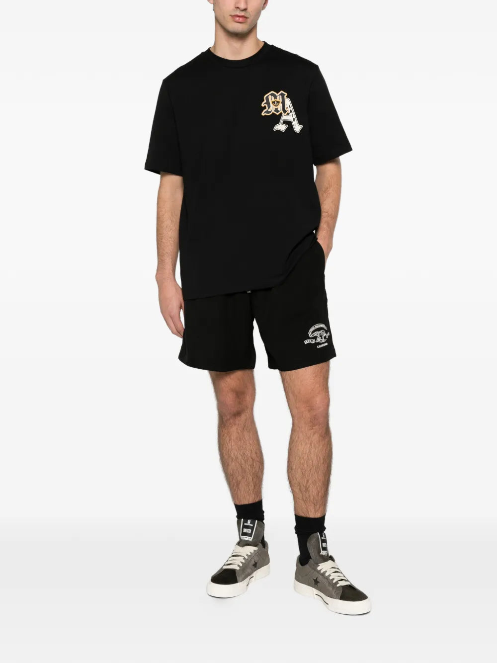 Graphic drawstring shorts-AMIRI-Verso