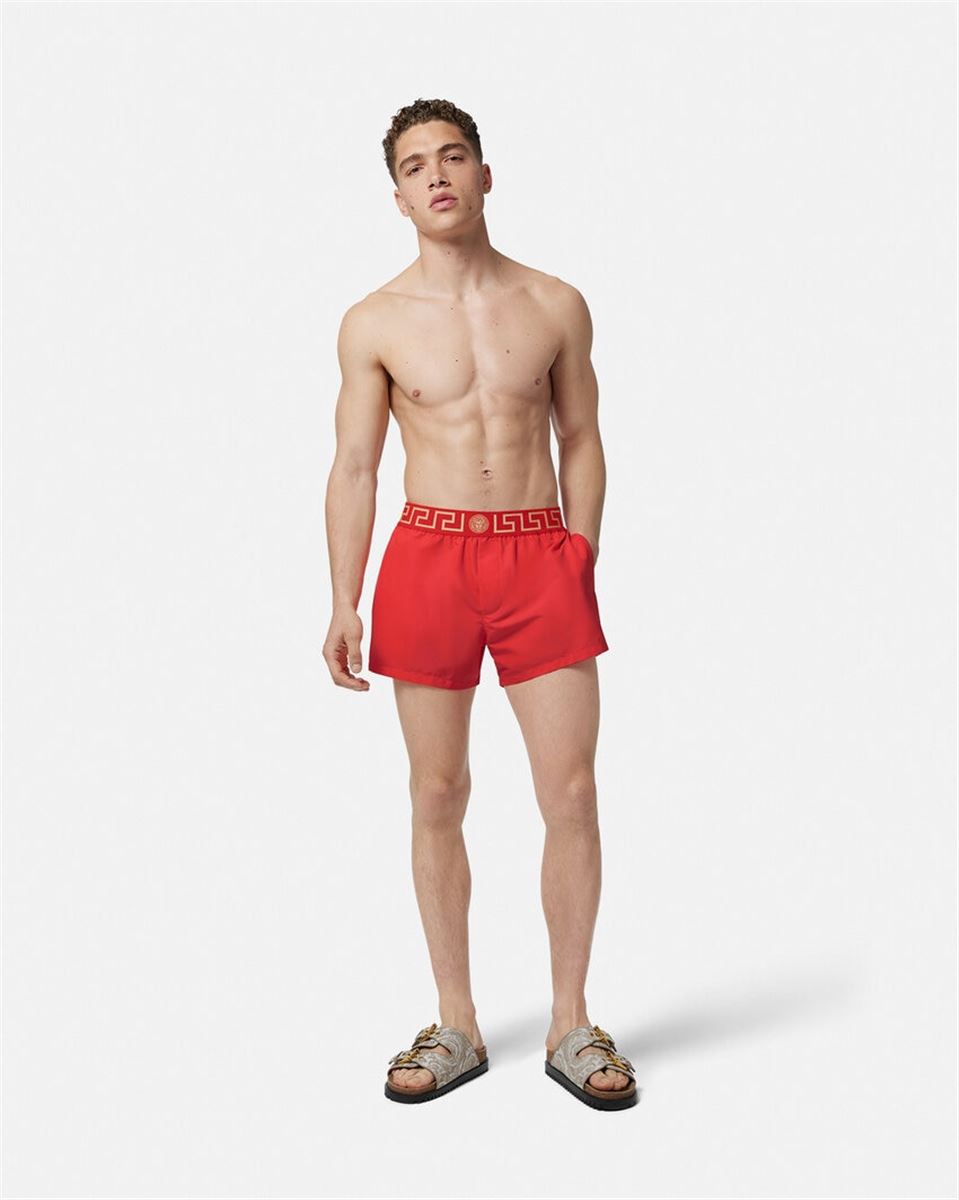 GRECA BORDER SWIM SHORTS-VERSACE-Verso