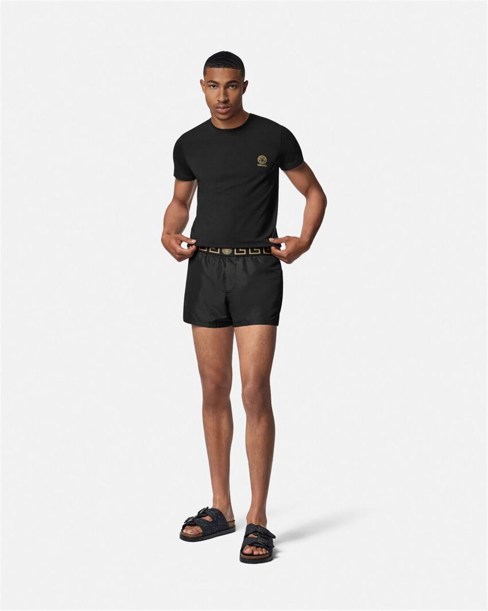 GRECA BORDER SWIM SHORTS - VERSACE - Verso