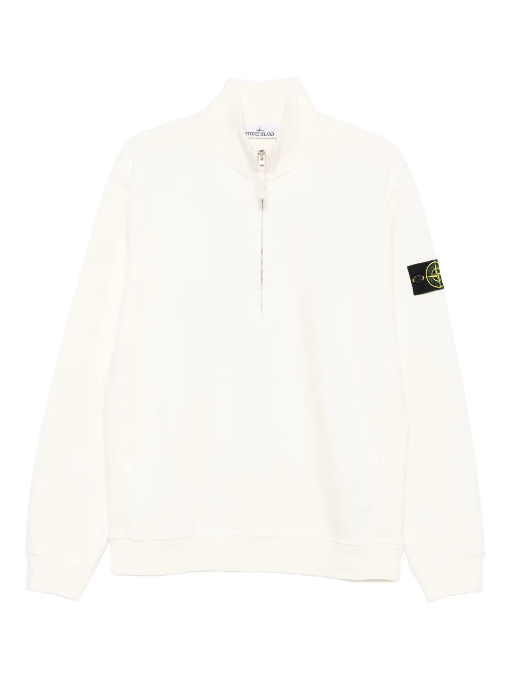 Half-zip Logo-patch Sweatshirt-STONE ISLAND-Verso
