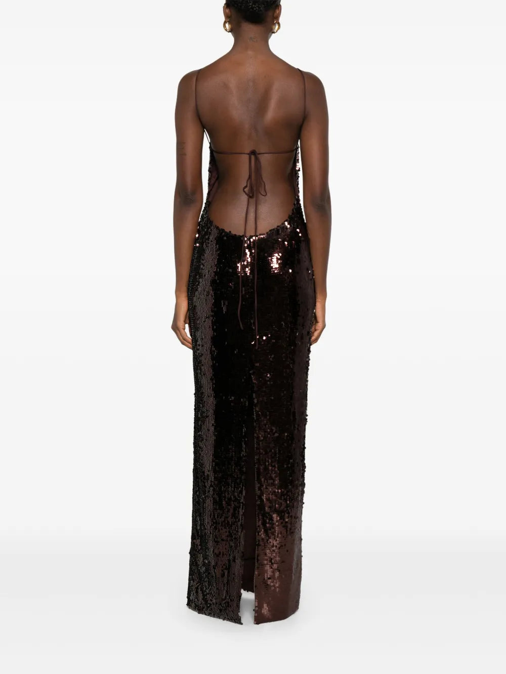 Halterneck sequinned dress-MAGDA BUTRYM-Verso