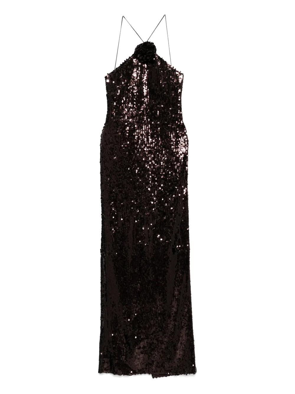 Halterneck sequinned dress-MAGDA BUTRYM-Verso