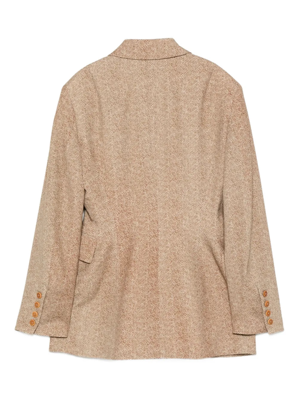 Herringbone double-breasted jacket-ERMANNO SCERVINO-Verso