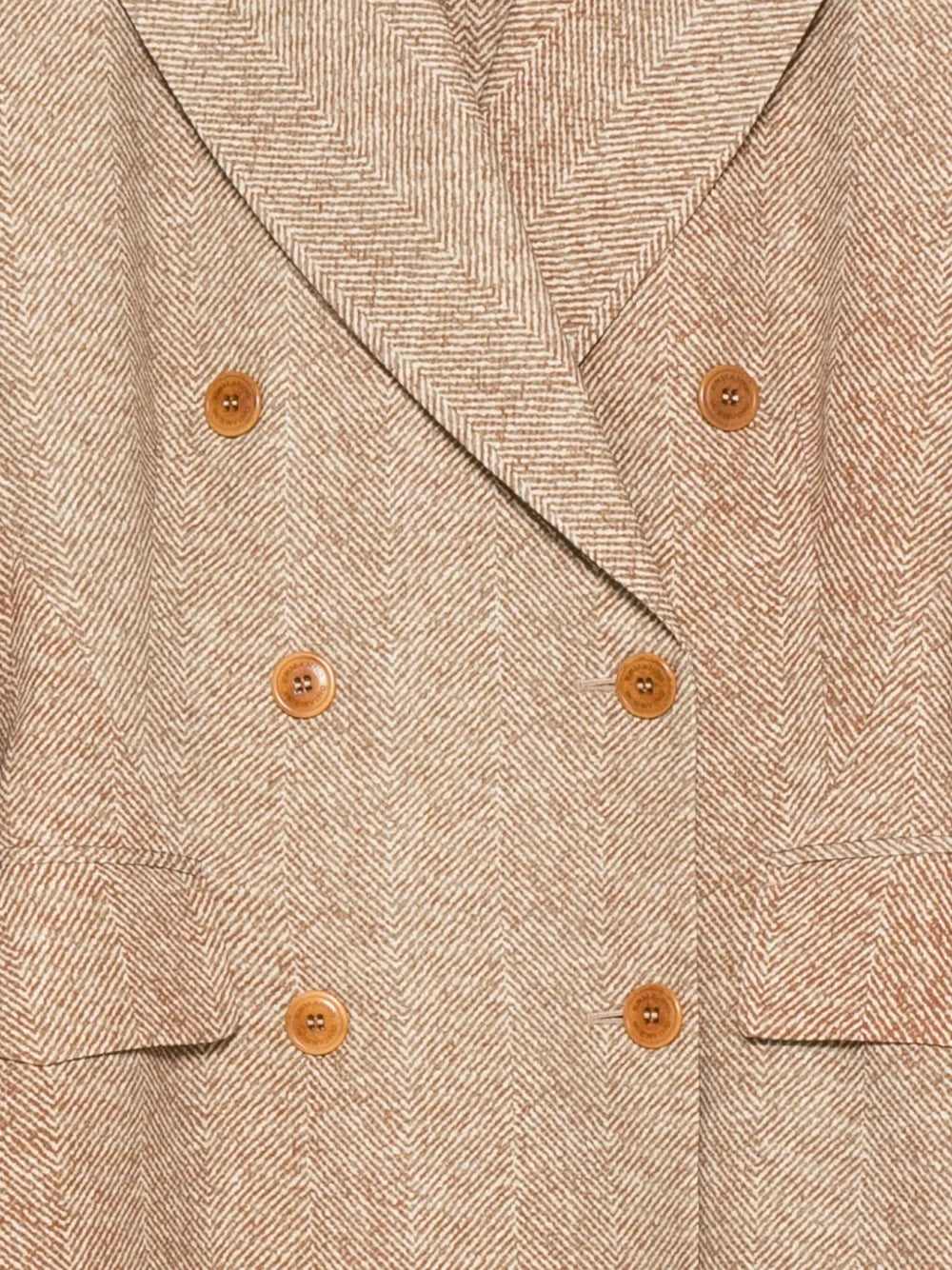 Herringbone double-breasted jacket-ERMANNO SCERVINO-Verso