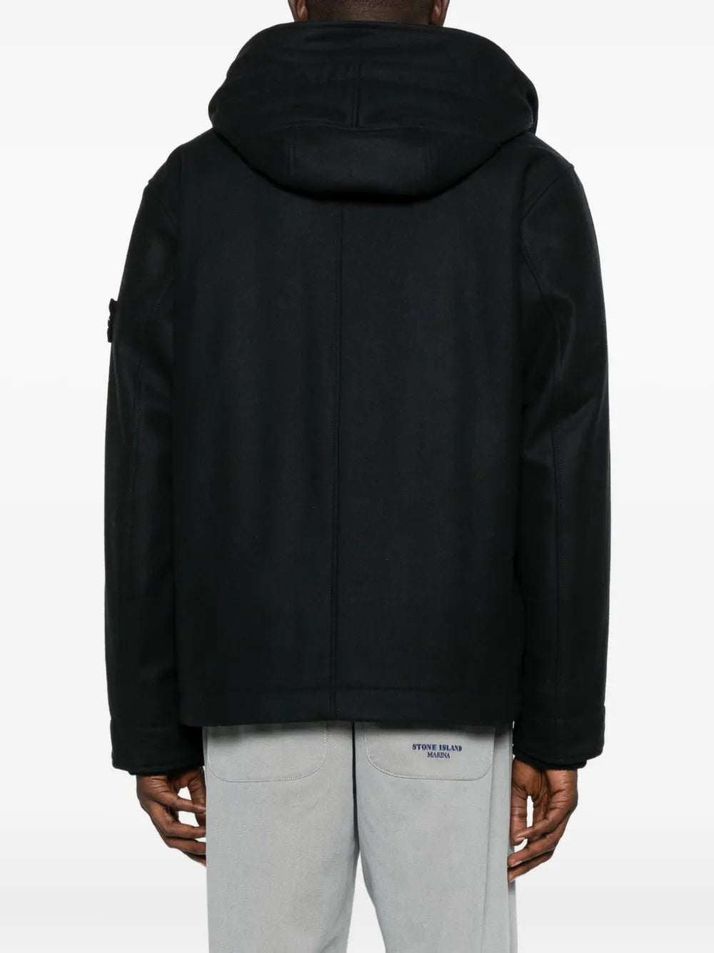 Hooded flap-pocket jacket-STONE ISLAND-Verso