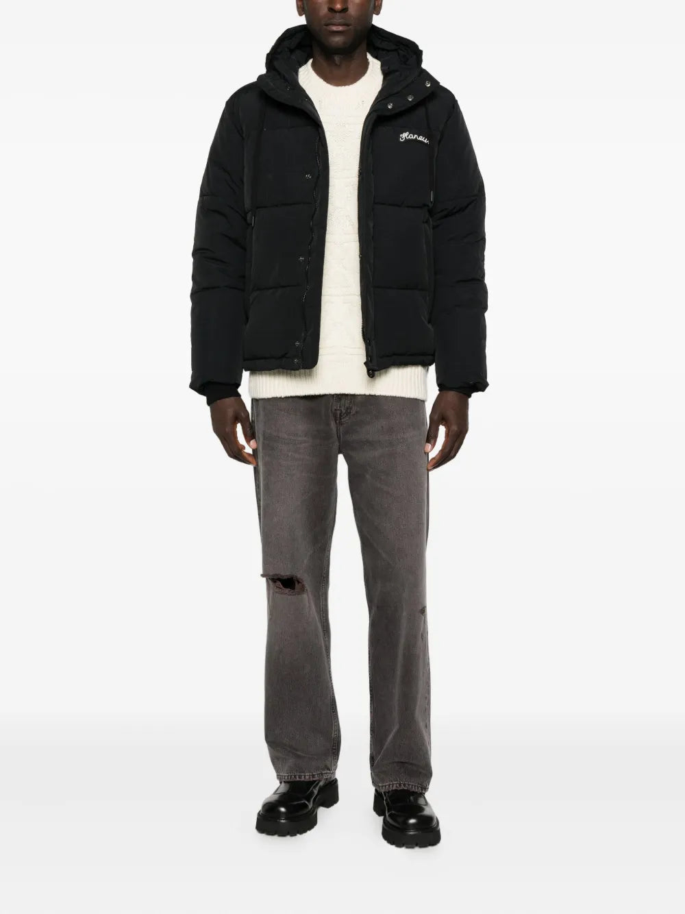 Hooded padded jacket