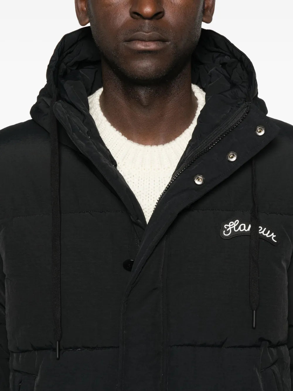 Hooded padded jacket