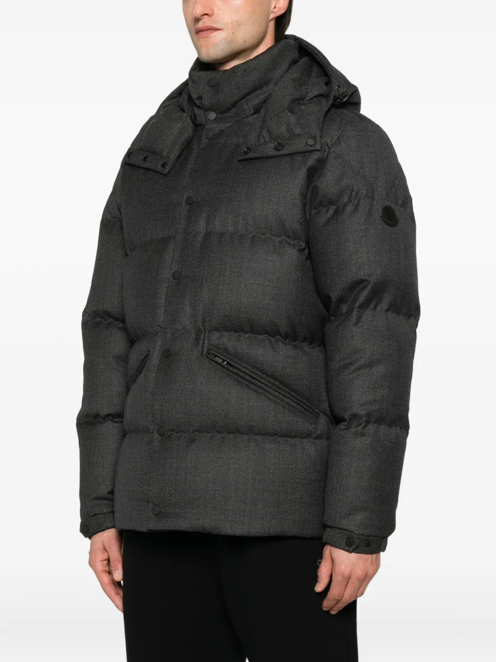 Hooded quilted jacket-MONCLER-Verso