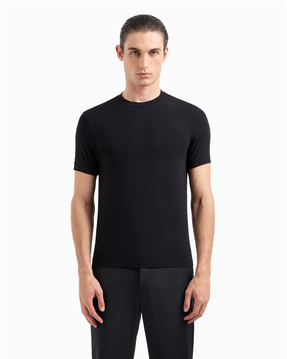 icon crew-neck t-shirt-GIORGIO ARMANI-Verso