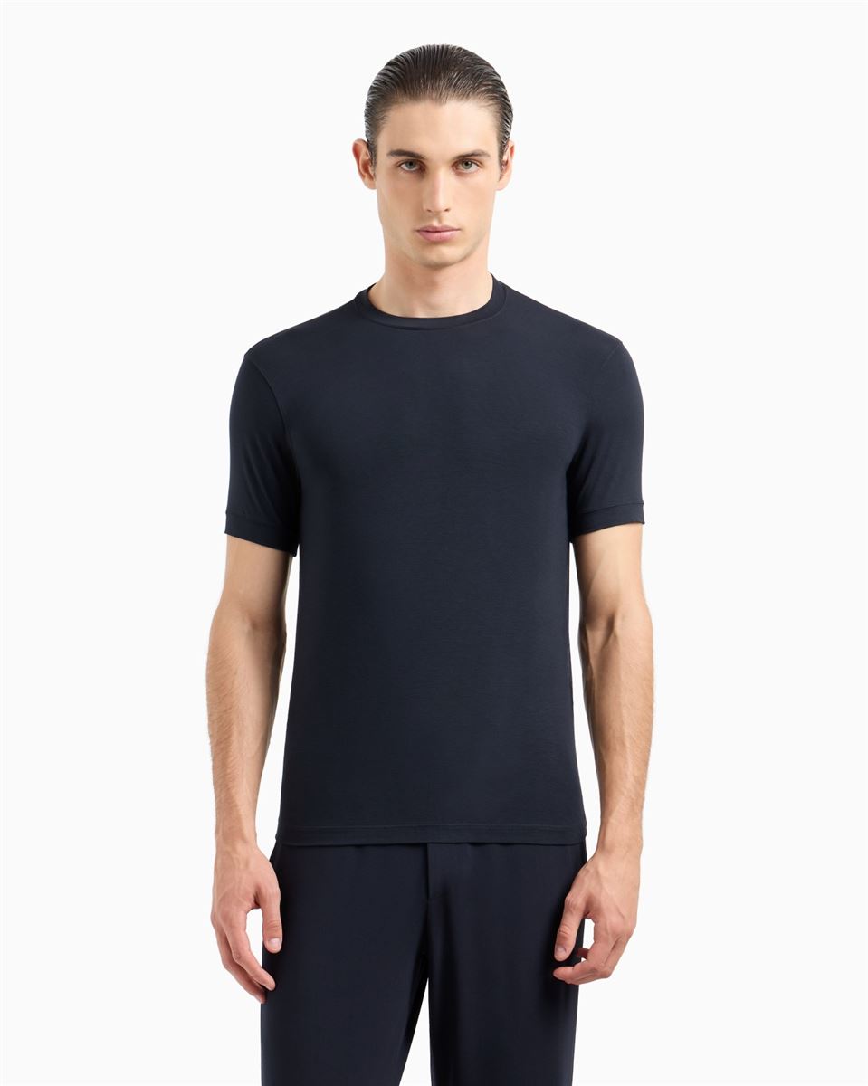 icon crew-neck t-shirt-GIORGIO ARMANI-Verso