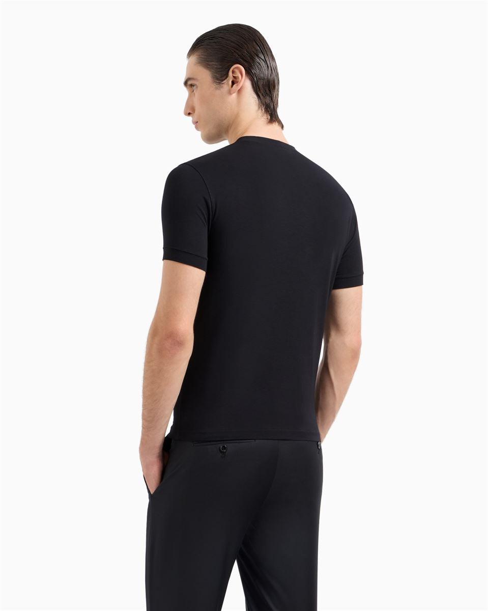 icon crew-neck t-shirt-GIORGIO ARMANI-Verso
