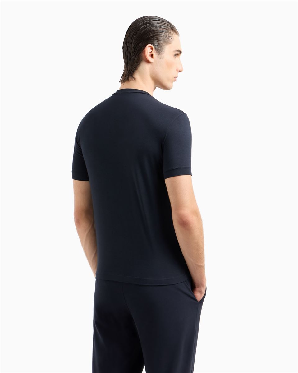 icon crew-neck t-shirt-GIORGIO ARMANI-Verso