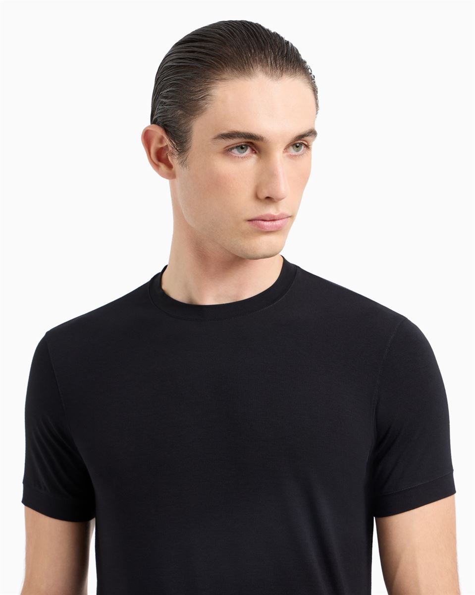 icon crew-neck t-shirt-GIORGIO ARMANI-Verso