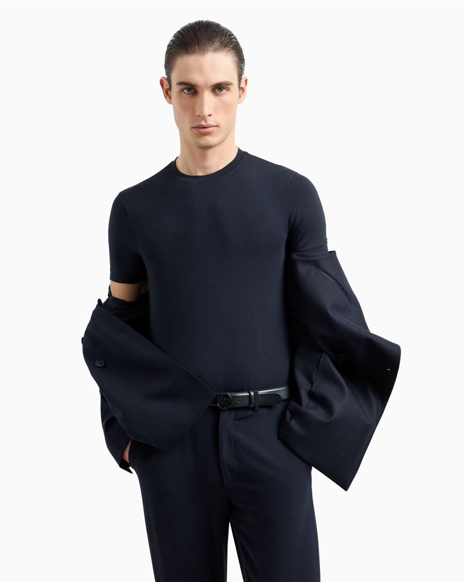 icon crew-neck t-shirt-GIORGIO ARMANI-Verso