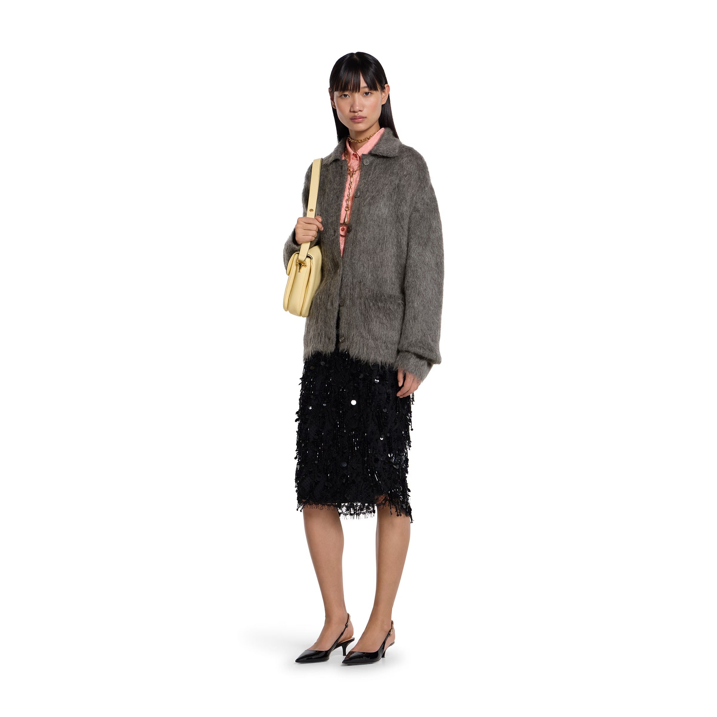 Gg silk jacquard shirt