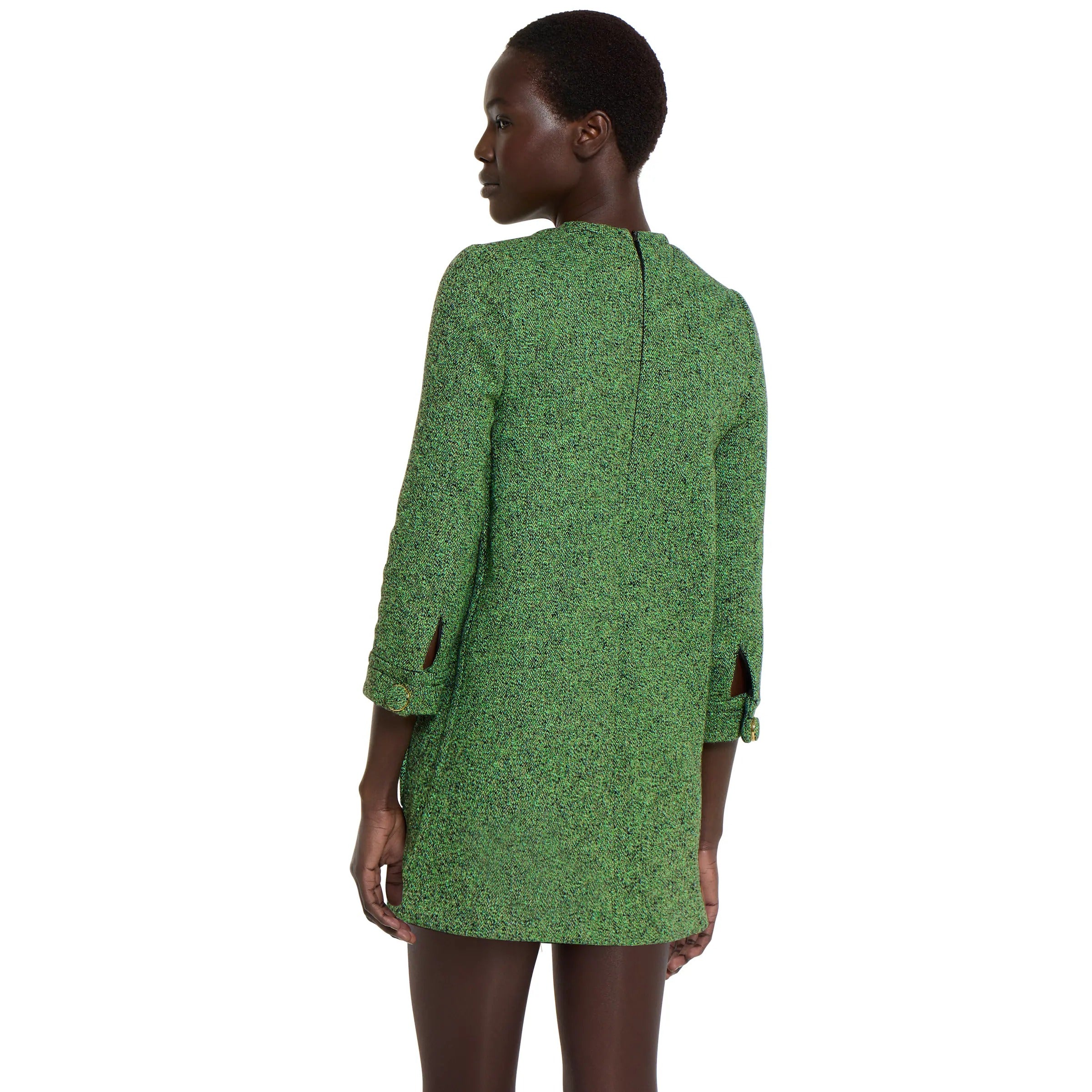 Cotton wool mouliné dress