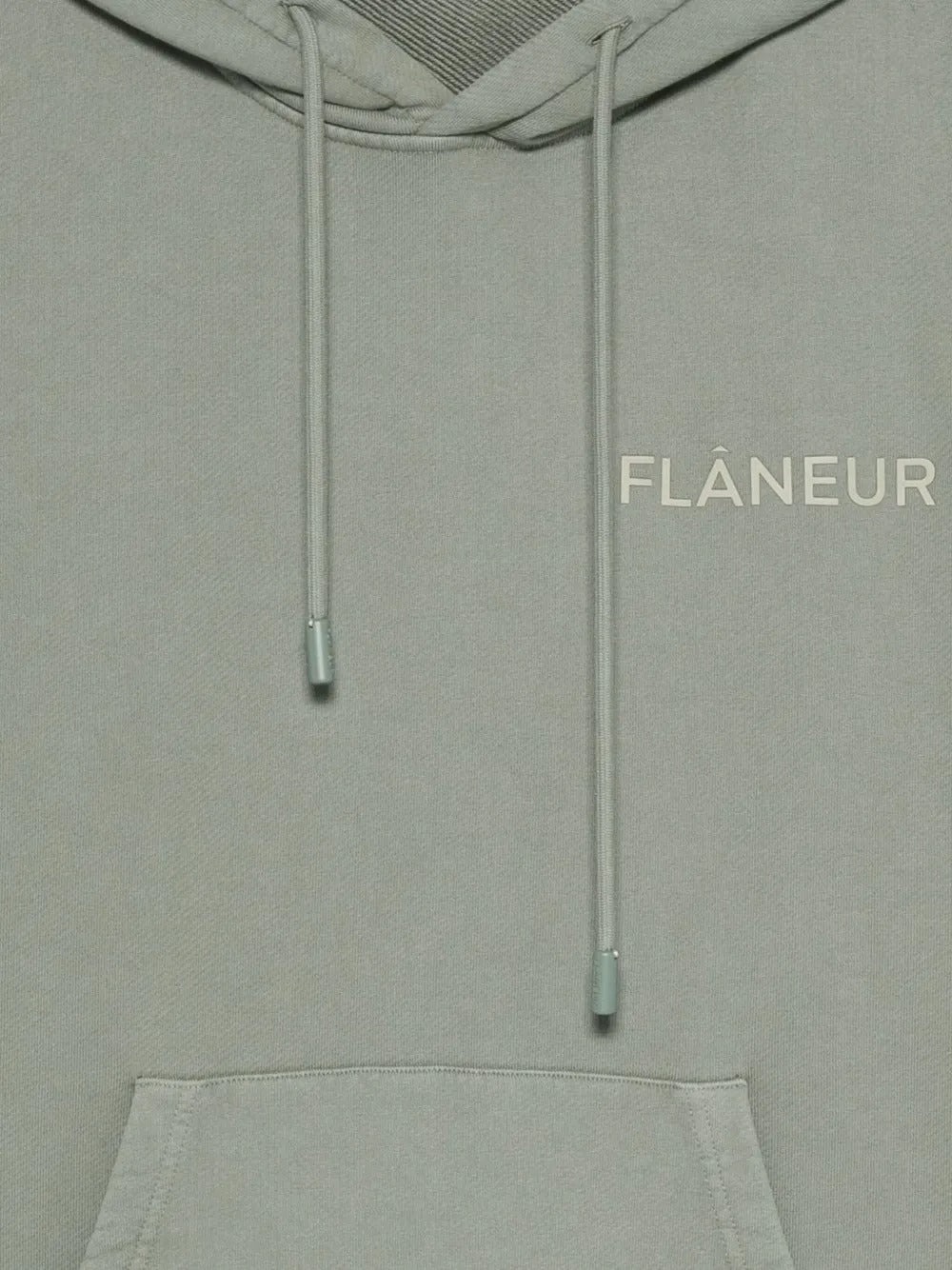 Double logo washed hoodie