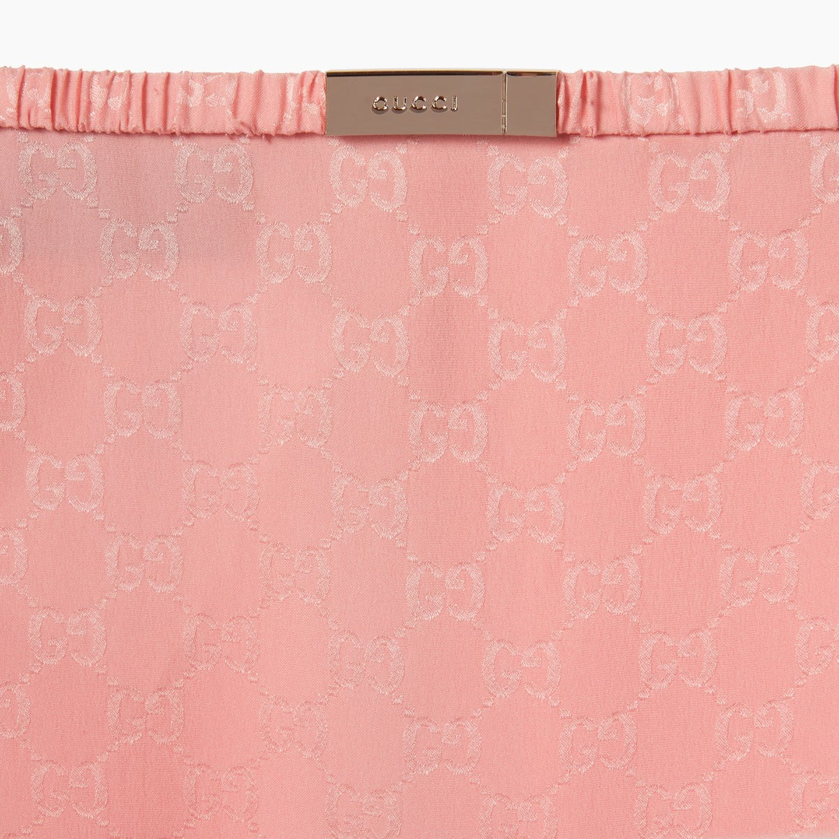 Gg silk jacquard skirt