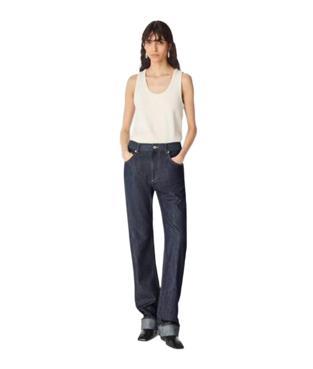 INDIGO STRAIGHT JEANS-BOTTEGA VENETA-Verso