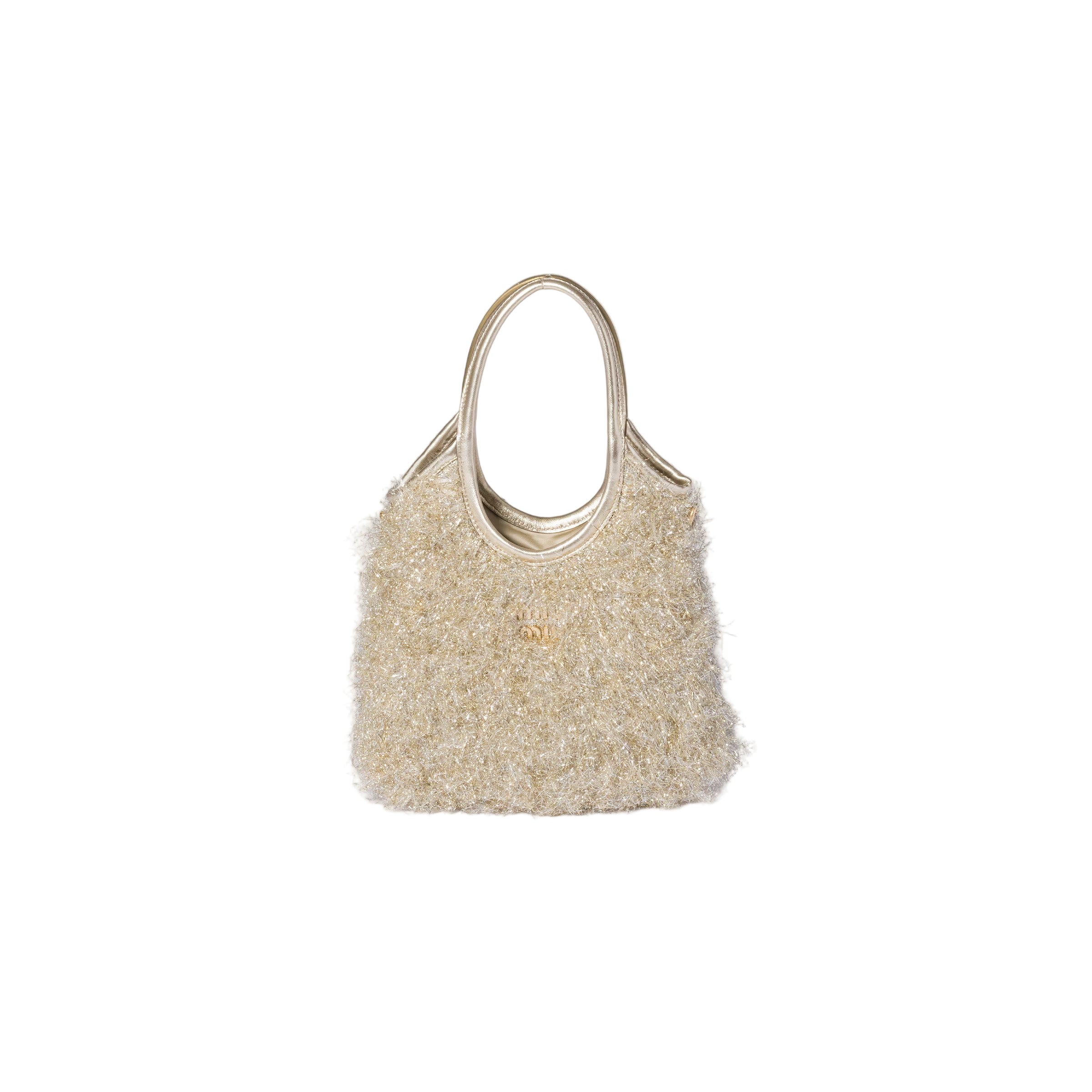 Ivy lurex handbag-MIU MIU-Verso