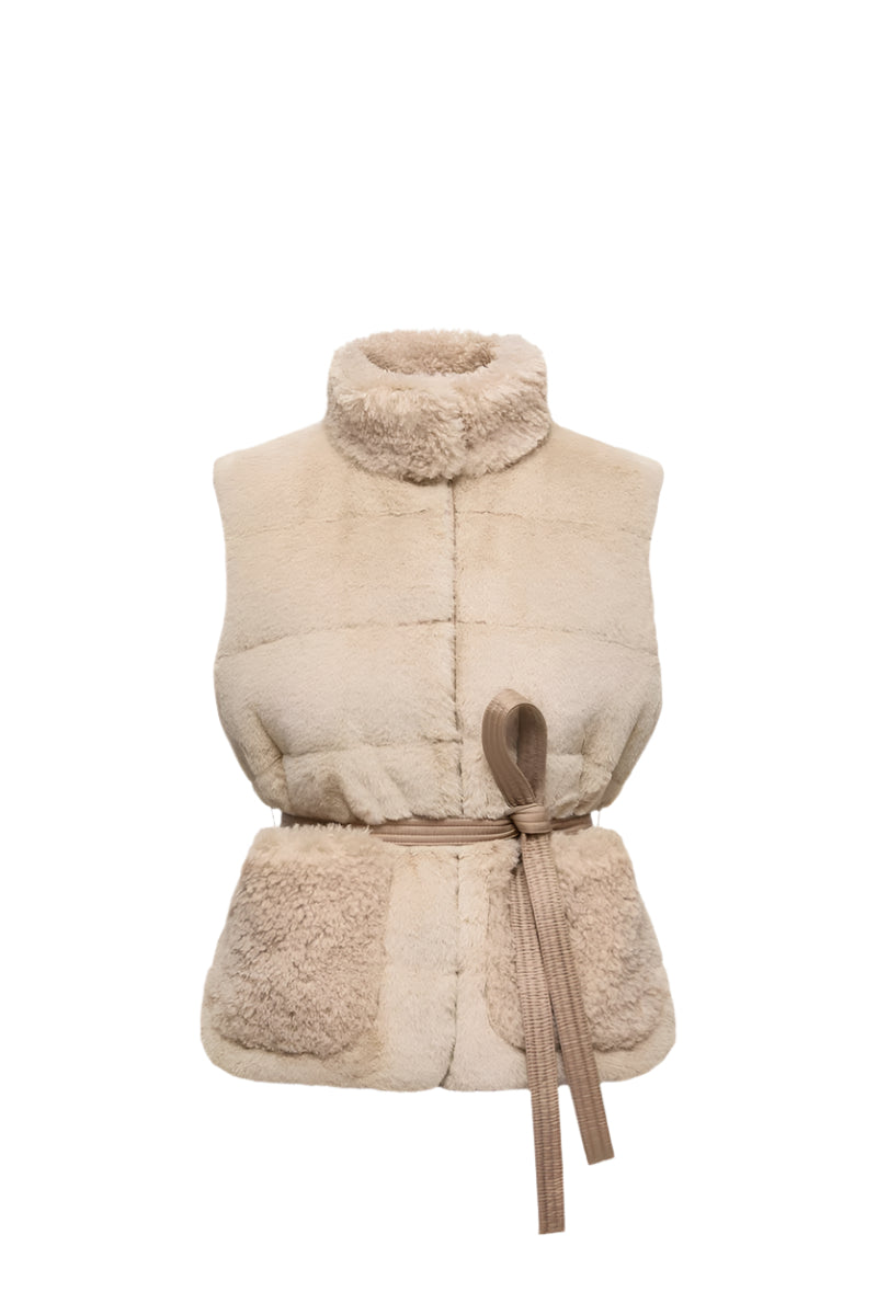 JOUI TEDDY DOWN GILET-MONCLER-Verso