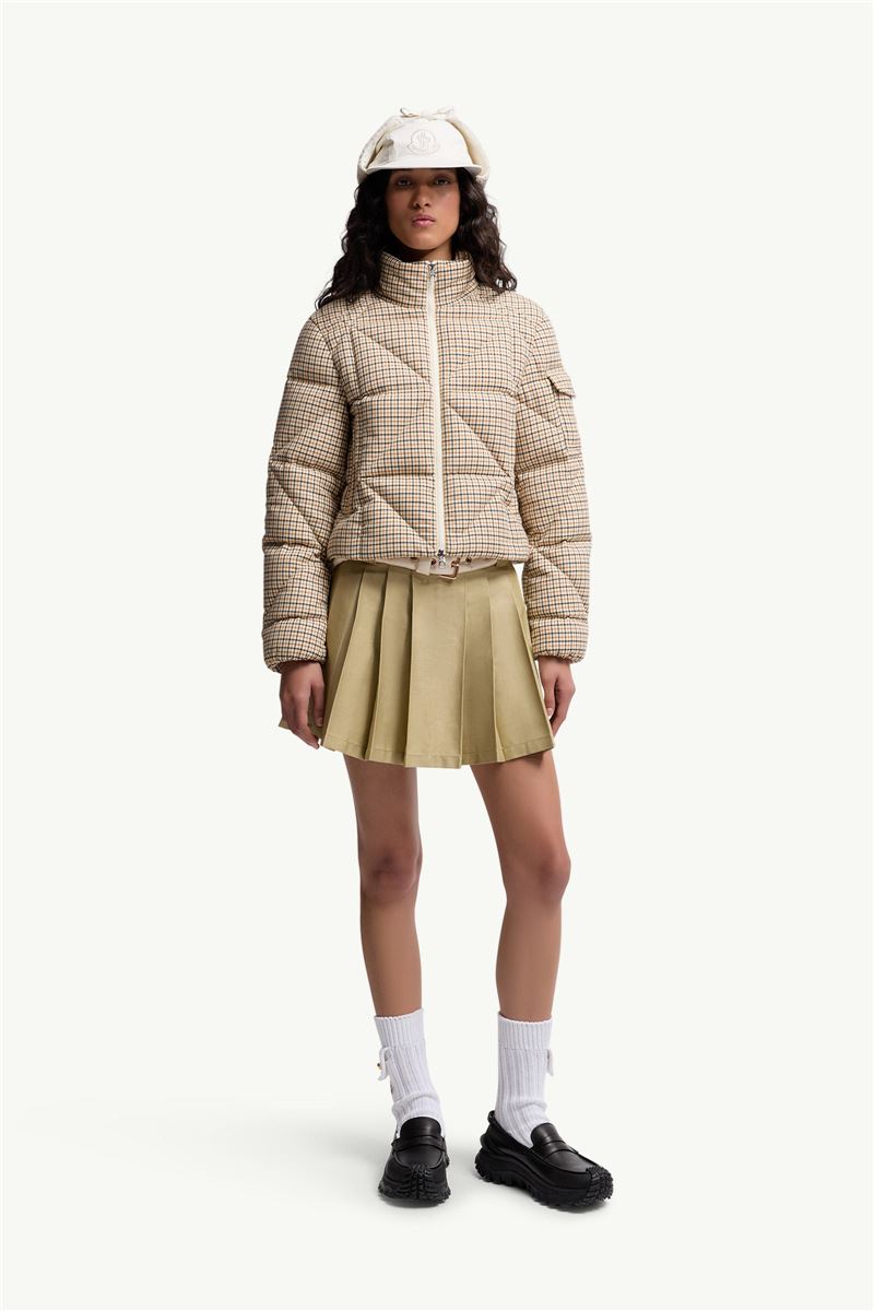 KEROS DIAMOND-QUILTED WOOL BLEND SHORT DOWN JACKET-MONCLER-Verso