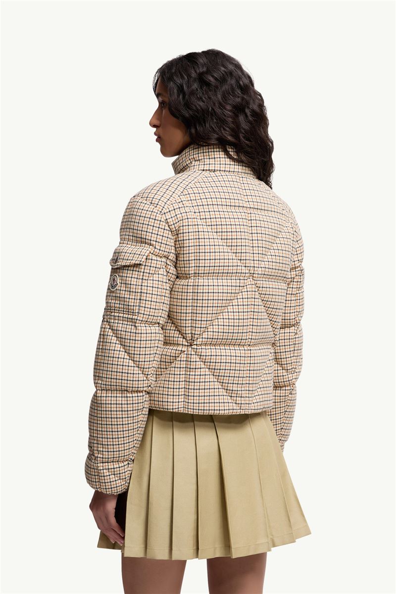 KEROS DIAMOND-QUILTED WOOL BLEND SHORT DOWN JACKET-MONCLER-Verso