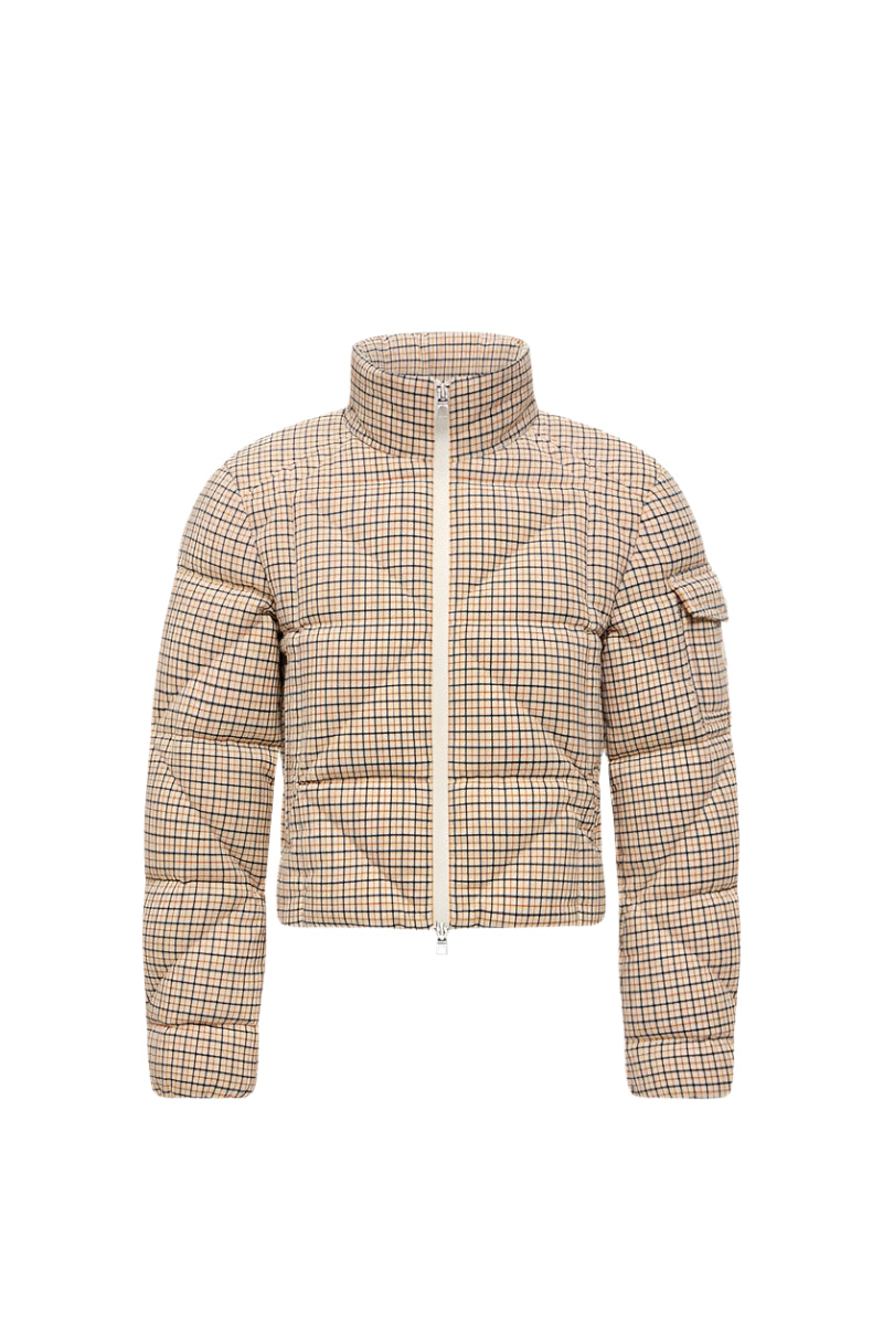 KEROS DIAMOND-QUILTED WOOL BLEND SHORT DOWN JACKET-MONCLER-Verso
