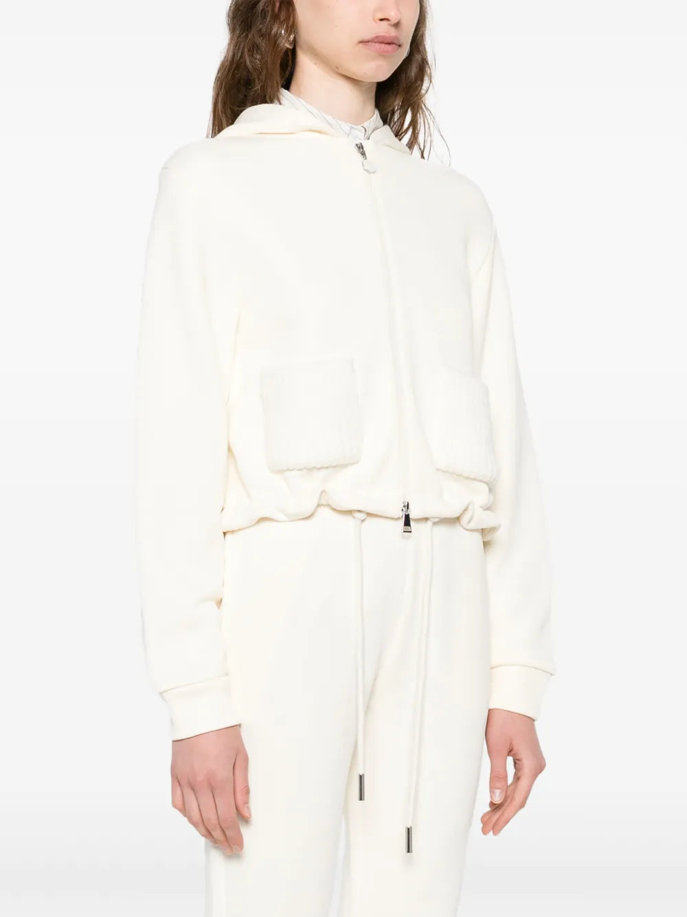 Knitted-pocket hoodie-MONCLER-Verso