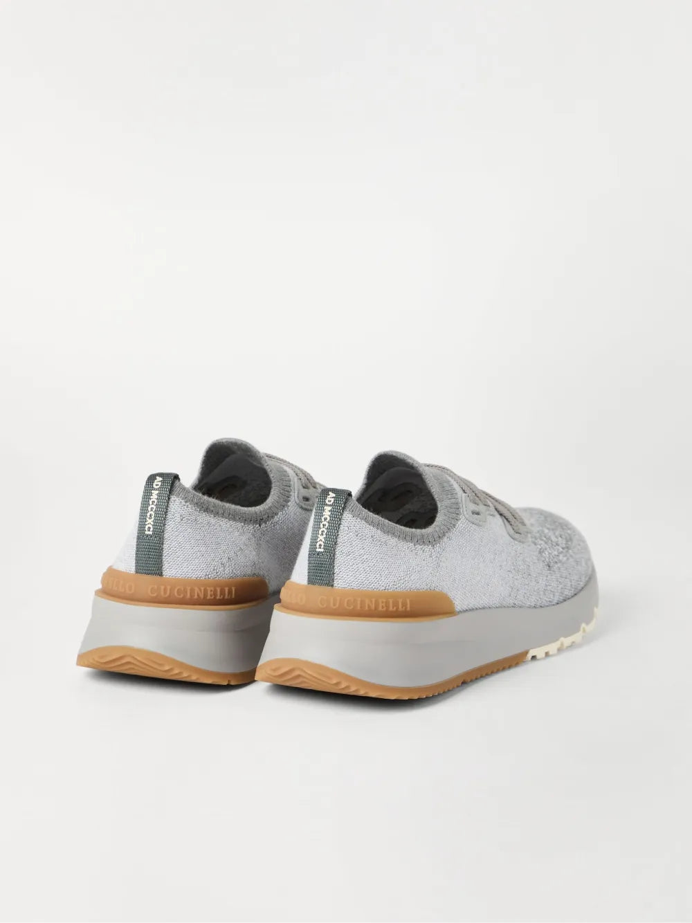 Knitted sneakers-BRUNELLO CUCINELLI-Verso
