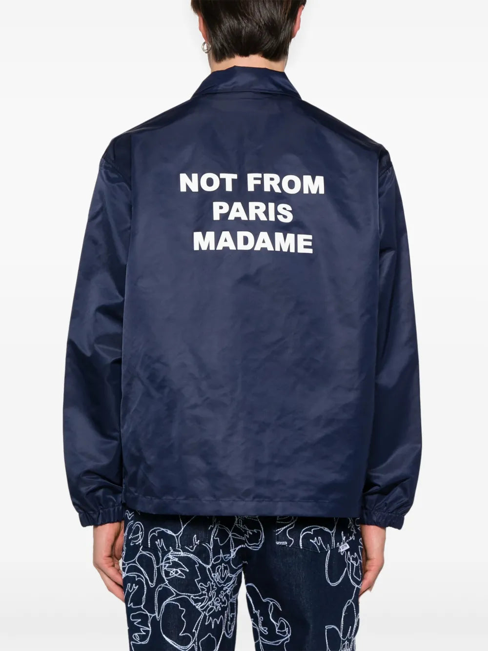 La veste slogan jacket-DRÔLE DE MONSIEUR-Verso