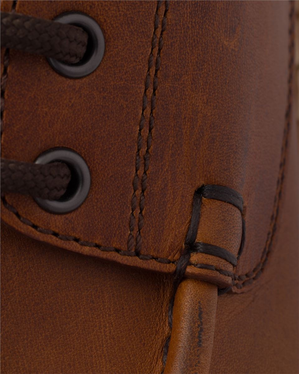 LACED LEATHER LOAFERS - PRADA - Verso