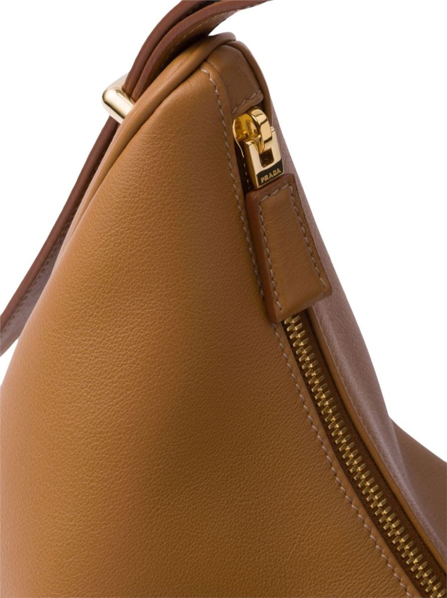 LARGE ARQUÉ LEATHER SHOULDER BAG-PRADA-Verso