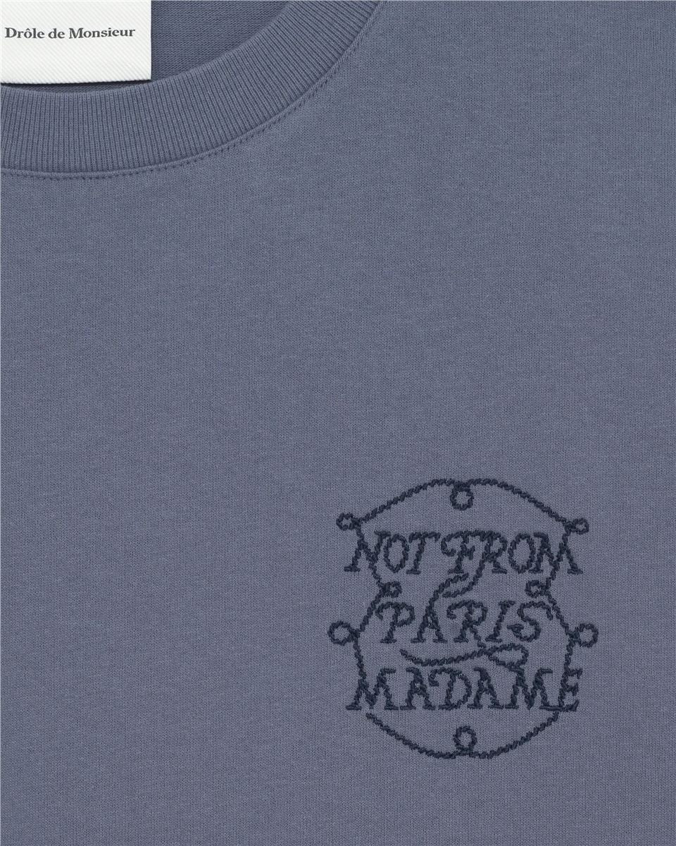 le t-shirt slogan tresses-DROLE DE MONSIEUR-Verso