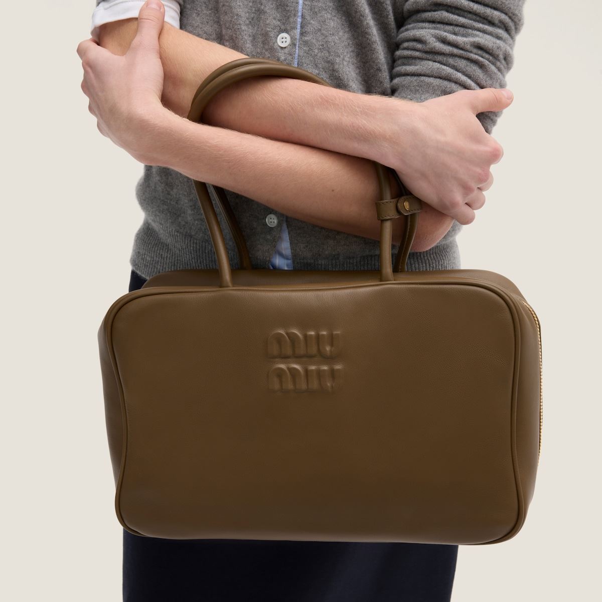 Leather beau bag-MIU MIU-Verso